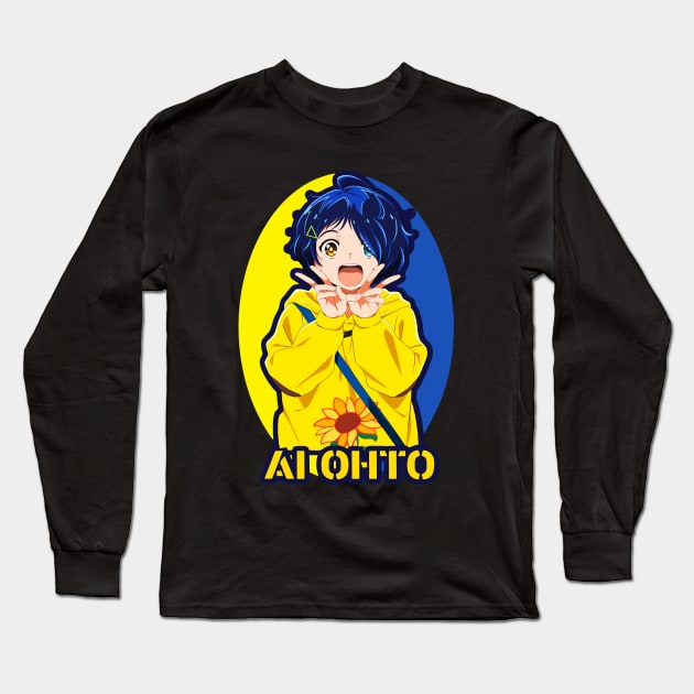 Ai Ohto, Wonder Egg Priority Long Sleeve T-Shirt by vesterias